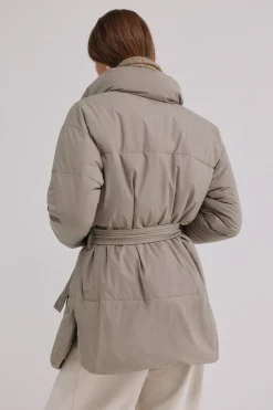 Hoss Intropia Dulia. Deportiva acolchada Kaki Online