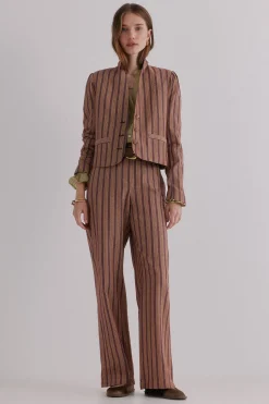 Hoss Intropia Edena. Chaqueta a rayas Estampado morado New