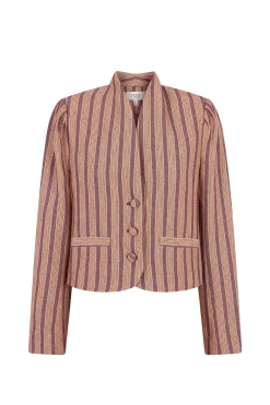 Hoss Intropia Edena. Chaqueta a rayas Estampado morado New