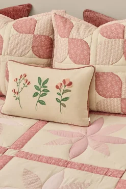 Textura Edredón de patchwork tradicional rosa Discount