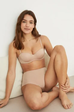 Women'secret ELEGANT Sujetador sin tirantes microfibra nude Online