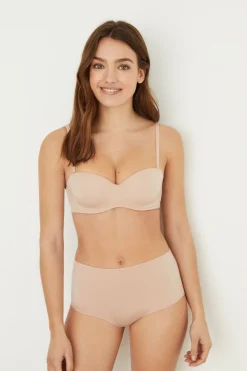 Women'secret ELEGANT Sujetador sin tirantes microfibra nude Online
