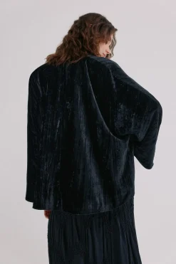 Hoss Intropia Ellen. Chaqueta de terciopelo Negro Clearance