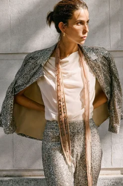 Hoss Intropia Emilia. Blazer lentejuelas Gris Online