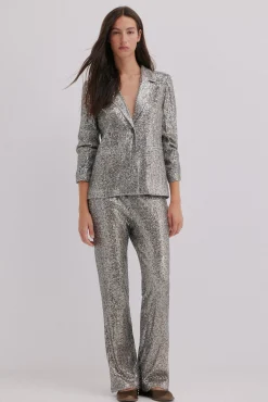 Hoss Intropia Emilia. Blazer lentejuelas Gris Online