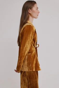 Hoss Intropia Erin. Blazer con lazada Dorado Discount