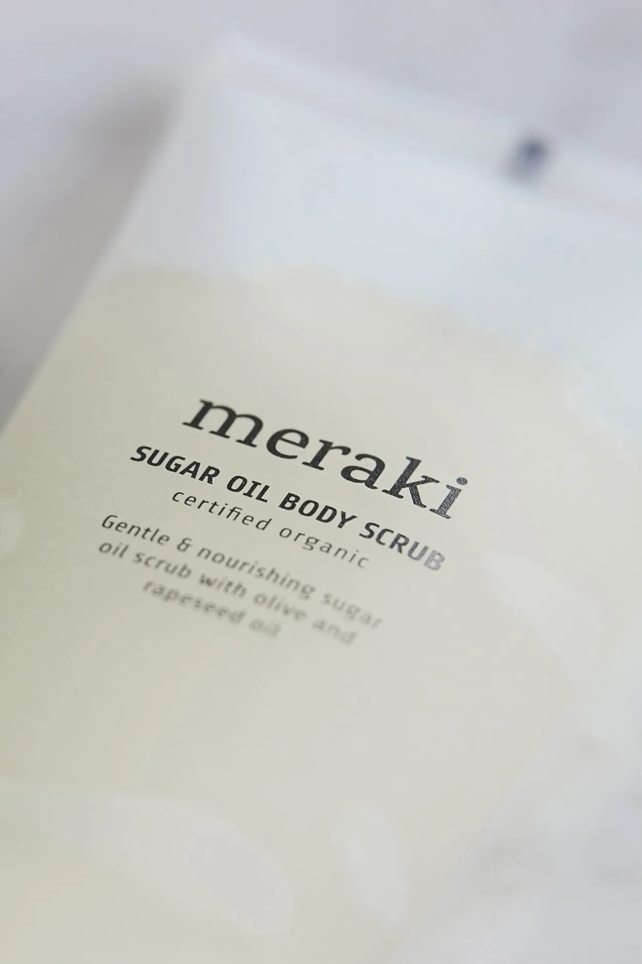 Meraki Exfoliante corporal de aceite y azúcar blanco Sale