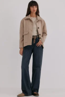 Hoss Intropia Fabiana. Abrigo corto Gris Sale