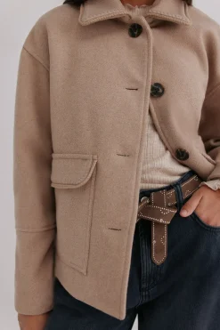 Hoss Intropia Fabiana. Abrigo corto Gris Sale