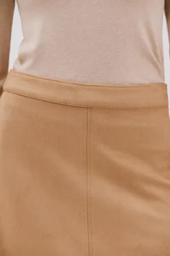 Cortefiel Falda capa antelina Beige Online