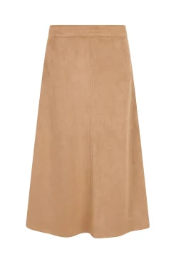 Cortefiel Falda capa antelina Beige Online