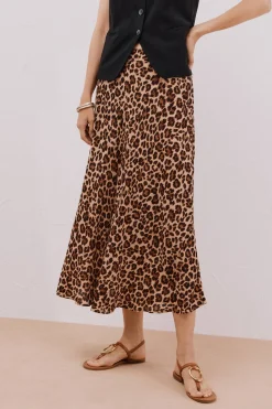 Cortefiel Falda capa estampada Estampado beige Best