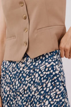 Cortefiel Falda capa estampada Multicolor Hot