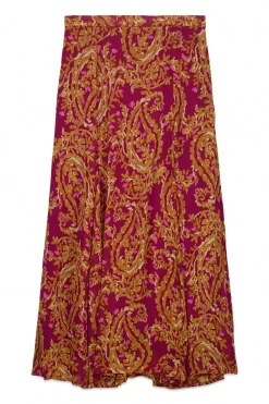 Slowlove Falda capa midi estampada Estampado rojo Clearance