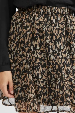 Vila Falda corta estampada Multicolor