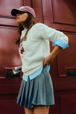 Springfield Falda corta tablas gris Clearance