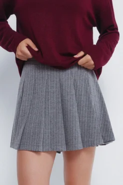 Springfield Falda corta tablas gris Clearance