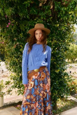 Jaase Falda daphne estampado tierra Multicolor Outlet