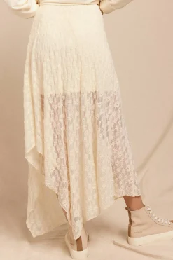 Slowlove Falda de encaje Blanco Online