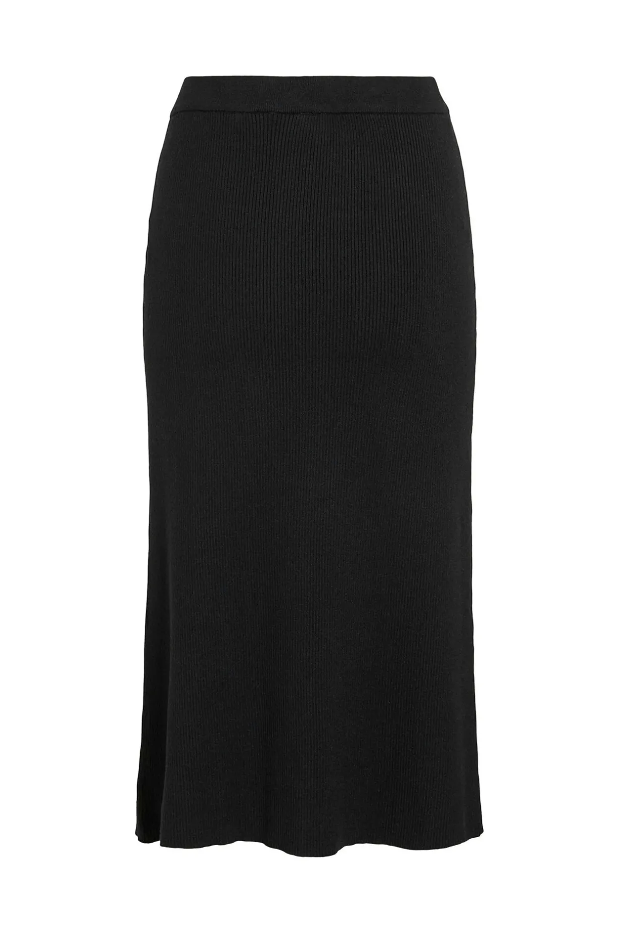 Vila Falda de punto canalé midi Negro Outlet