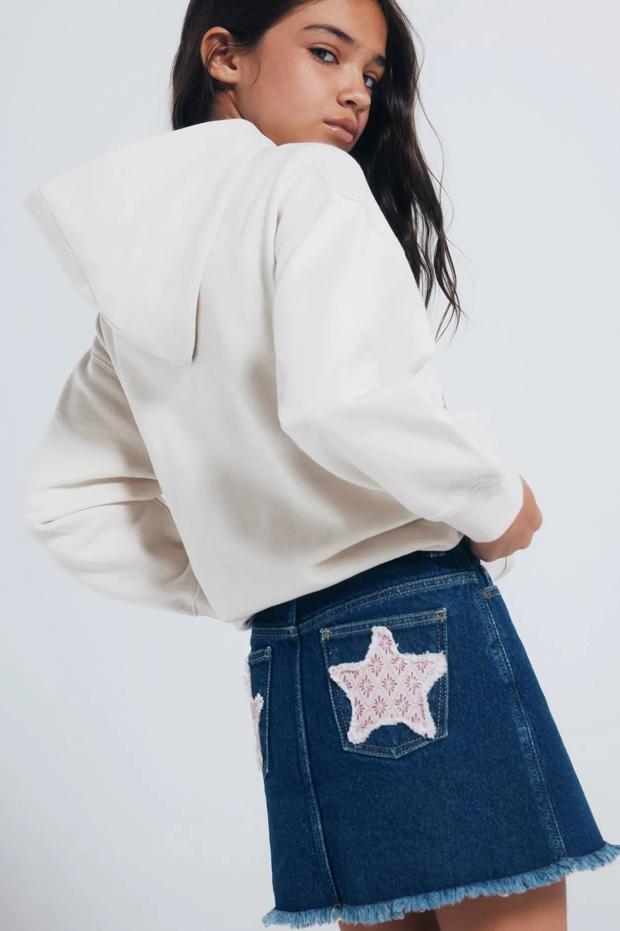 Springfield Kids Falda denim niña azul Hot