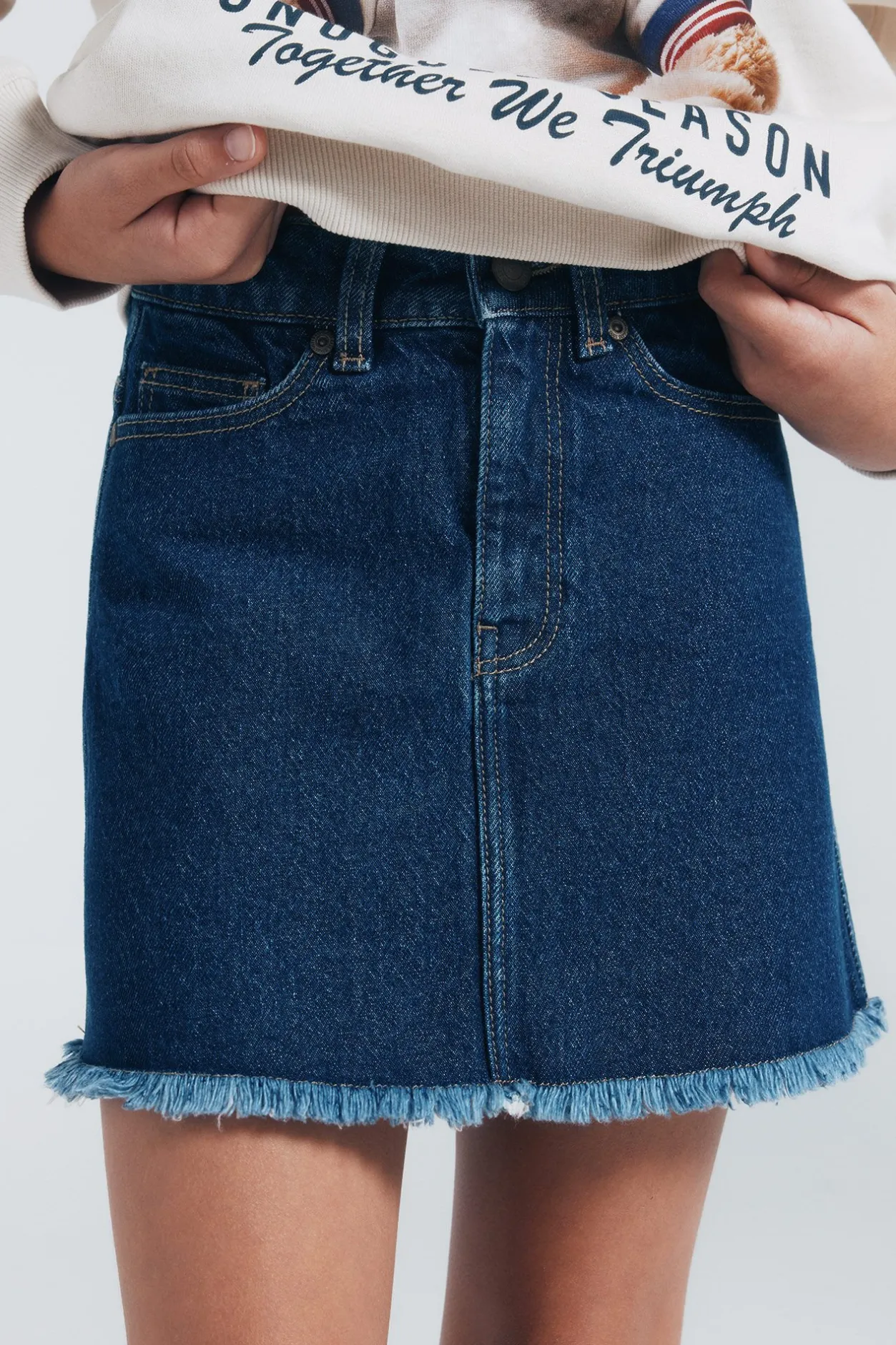 Springfield Kids Falda denim niña azul Hot