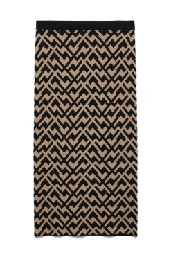 Vero Moda Falda entallada de punto Negro Clearance