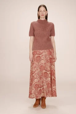 Grace & Mila Falda larga estampada Coral Discount