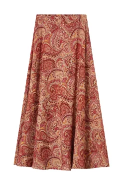 Grace & Mila Falda larga estampada Coral Discount