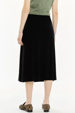 System Action Falda larga evasé negro New