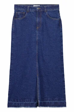 Slowlove Falda Larga Vaquera Azul Hot