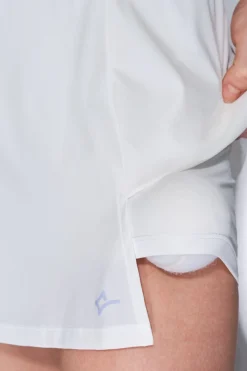 Dash and Stars Falda microfibra blanca malla interior blanco Hot