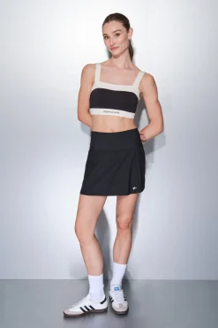 Dash and Stars Falda microfibra negra malla interior negro Clearance