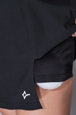 Dash and Stars Falda microfibra negra malla interior negro Clearance