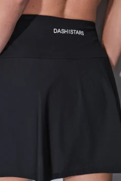 Dash and Stars Falda microfibra negra malla interior negro Clearance
