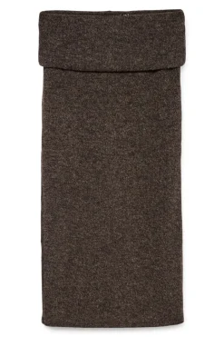 Vero Moda Falda midi de punto Marr&oacute;n oscuro Clearance