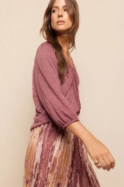 Slowlove Falda midi estampada Estampado marr&oacute;n Hot