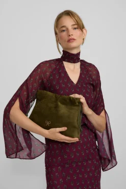 Silbon Falda midi estampado motivos Granate Online