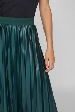 Vila Falda midi plisada Verde Sale