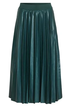 Vila Falda midi plisada Verde Sale