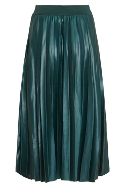 Vila Falda midi plisada Verde Sale