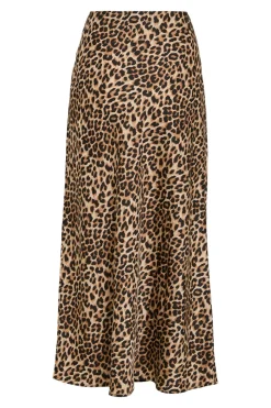 Vila Falda midi satén Marr&oacute;n Outlet