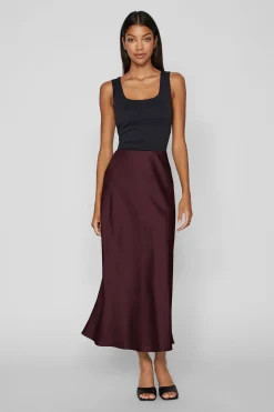 Vila Falda midi satén Vino Discount