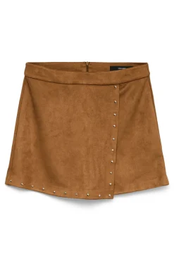 Vero Moda Falda pantalón corta efecto ante Marr&oacute;n Sale