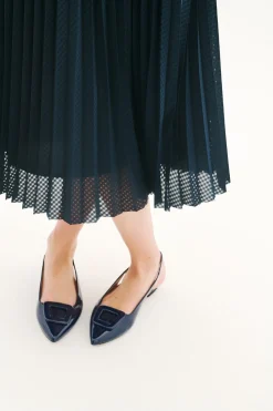 Caroll Falda plisada Azul marino Outlet