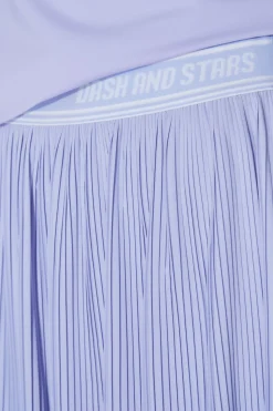 Dash and Stars Falda plisada lila malla interior morado/lila Hot