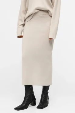 Object Falda punto midi Beige Hot