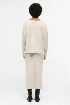 Object Falda punto midi Beige Hot