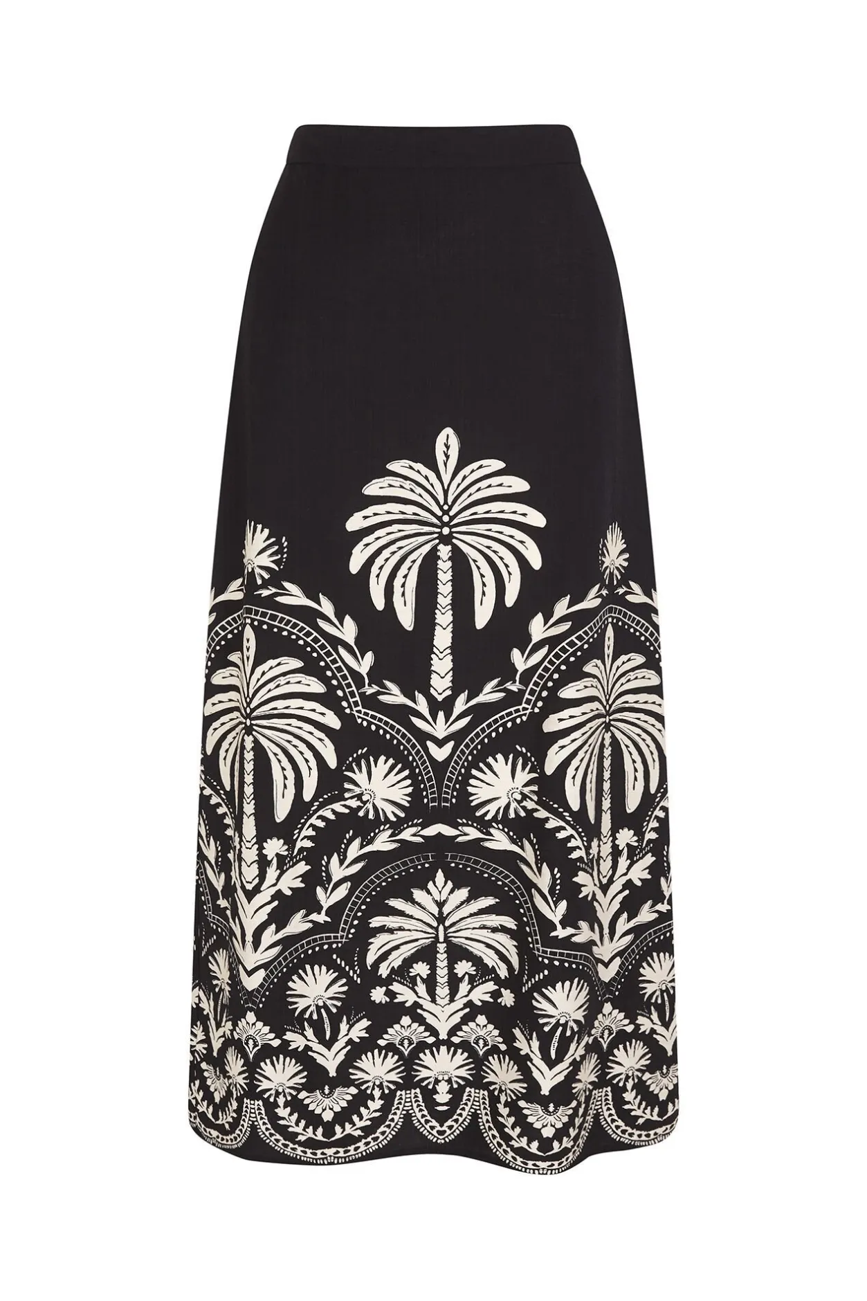 Cortefiel Falda recta estampada Estampado blanco Clearance