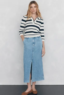 Pedro del Hierro Falda vaquera Azul Best